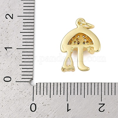 Стойки обшивки латунь микро проложить Циркон подвеску X-KK-R166-02G-03-1