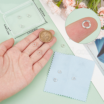 10 шт. 925 застежки-крутилки из стерлингового серебра STER-BBC0007-45A-1