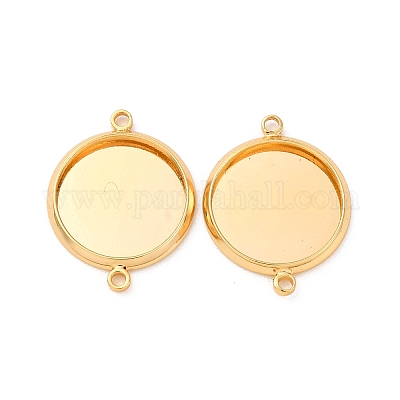 Латуни разъем кабошон сеттинги KK-F898-21C-G-1