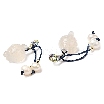 Подвески в горшках из натурального агата KK-H445-08G-1