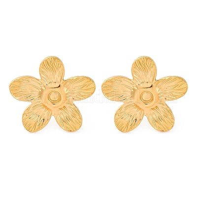 Серьги-гвоздики из нержавеющей стали 304 EJEW-F357-01G-02-1