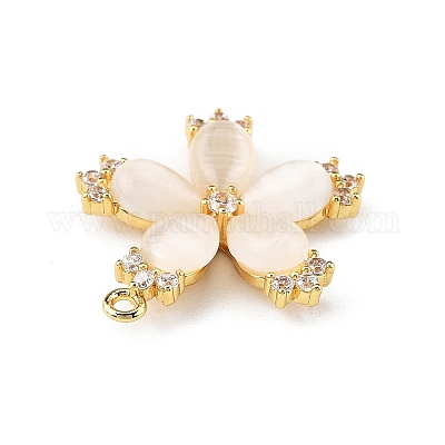 Латунные микро проложить кубического циркония подвески KK-K371-43G-1