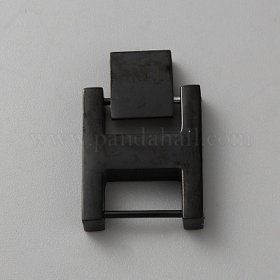 Прямоугольные застежки ремешка для часов из нержавеющей стали STAS-WH0048-08C-EB-1