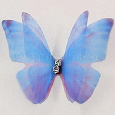 Градиентный цвет 2-слойный тюль из волокна украшение аксессуары FIND-WH0101-02F-1