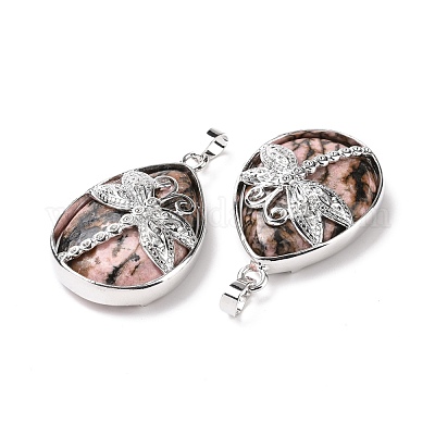 Природные подвески родонит G-G900-01P-23-1