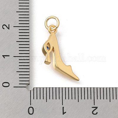 Латунные микро проложить кубического циркония подвески KK-D431-075B-02-1