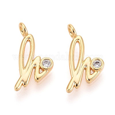 Латунные микро проложить кубического циркония подвески KK-N263-97G-H-1