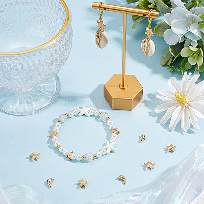 12 шт. 3 стиля стойки для гальванизации латунных бусин KK-BBC0014-35-1