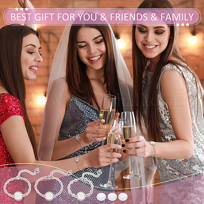 Набор для самостоятельного изготовления купольного браслета DIY-NB0009-80-1