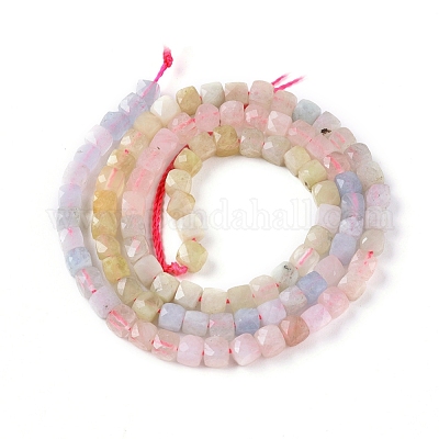 Природные морганит нитей бисера&nbsp;G-L537-009A-1