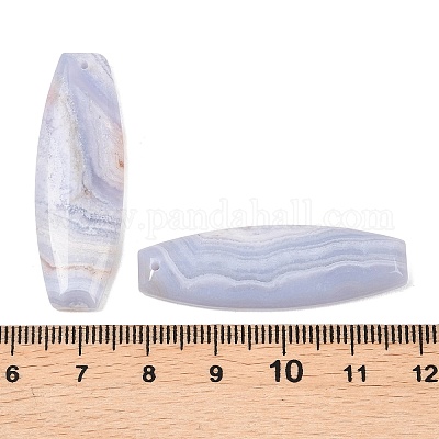 Натуральный голубой агат шнурка подвески&nbsp;G-K381-20B-1