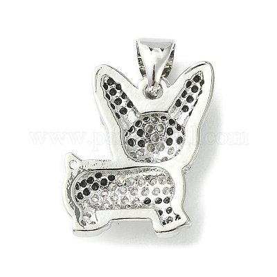 Латунные микро проложить кубического циркония подвески ZIRC-F138-04P-1