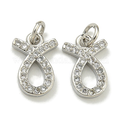 Стойки обшивки латунь микро проложить Циркон подвеску KK-K386-02I-P-1