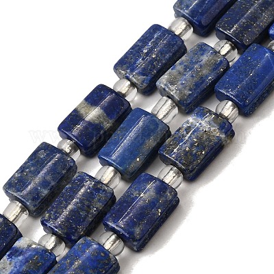 Нитки бусины из натурального ляписа-лазури G-Z087-C01-1