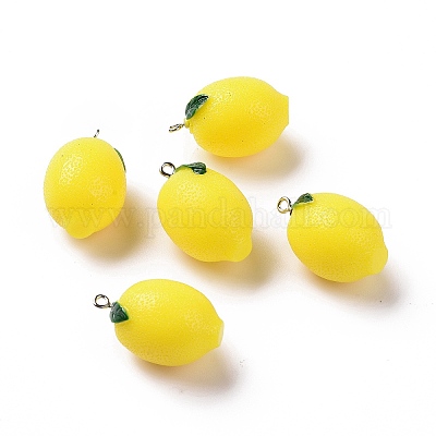 Подвески из непрозрачной смолы с фруктами X-RESI-H144-04-1