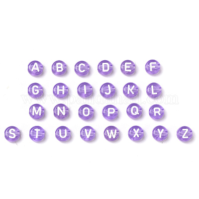 Прозрачные сиреневые акриловые бусины TACR-YW0001-08I-1