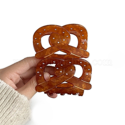 Заколки для волос с когтями из ацетата целлюлозы (смола) PW-WG6ED29-01-1