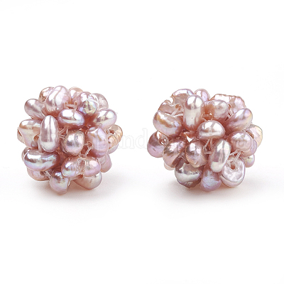 Бисер ручной работы из натурального жемчуга&nbsp;LS-WOVE-S116-02A-1