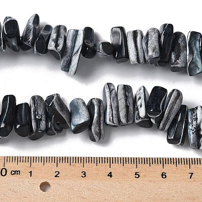 Окрашенные нити натуральных бусин-ракушек трохуса SSHEL-C013-09A-1