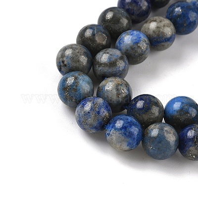 Нитки бусины из натурального ляписа-лазури G-A163-07-8mm-1