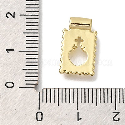 Стойка из латуни с подвесками из стеклянных перламутровых бусин KK-I720-52G-02-1