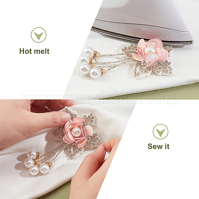 4 шт. 2-х цветные хрустальные стразы украшения аксессуары DIY-AR0002-32-1