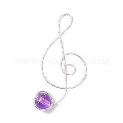 8 шт. подвески из прозрачного стекла с медной проволокой PALLOY-JF03211-1