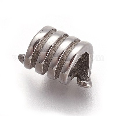 Ретро бусины из хирургической нержавеющей стали 316 в европейском стиле OPDL-L013-06AS-1