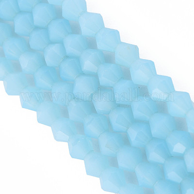 Граненые конус опал бусины нити EGLA-P017-01B-1