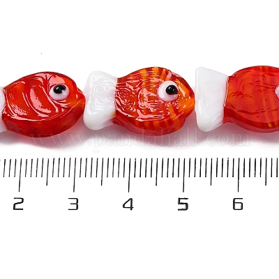 Бусы лэмпворк ручной работы LAMP-G154-07M-1