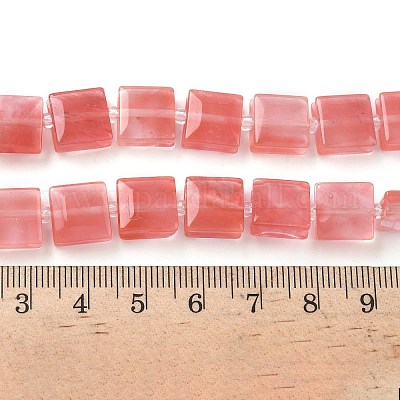 Вишневого кварца стеклянные бусы пряди G-F802-B07-01-1