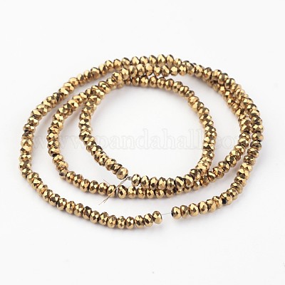 Гальванические стеклянные бусины&nbsp;X-EGLA-G014-2mm-FP02-1