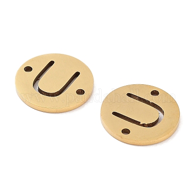 Вакуумное покрытие pvd 201 полые плоские круглые звенья из нержавеющей стали FIND-R149-03U-G-1