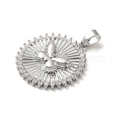 Латунные микро проложить кубического циркония подвески KK-H455-25P-1