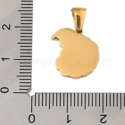 Подвески из нержавеющей стали 304 на рождественскую тематику STAS-R007-01C-G-1