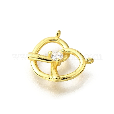 925 подвеска в форме сердца из стерлингового серебра с прозрачными кубическими цирконами STER-P067-03G-1