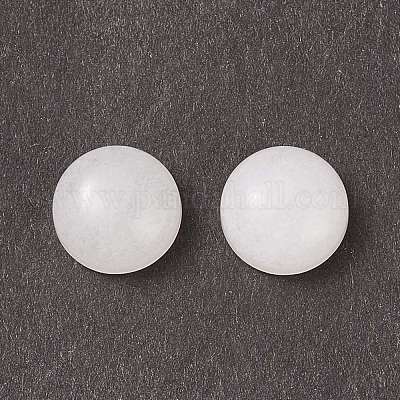 Натурального белого нефрита кабошонов G-P393-R69-8MM-1