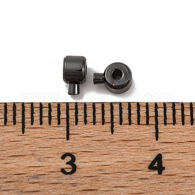 Зажимные бусины из латуни KK-Z030-17B-B-1