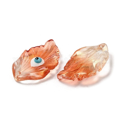 Прозрачное стекло с эмалевыми подвесками GLAA-G108-03-1