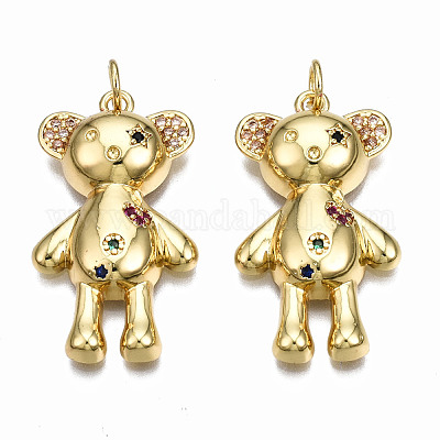 Латунные микро проложить кубического циркония подвески ZIRC-Q200-018-NF-1