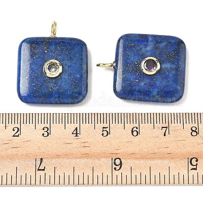 Крашеные природные лазурит подвески G-H318-02G-04-1