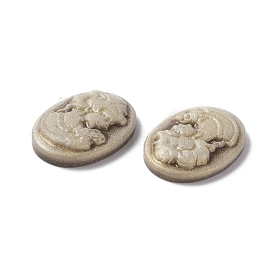 Кабошоны из непрозрачной смолы камеи X-RESI-C016-01A-1