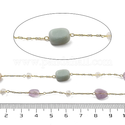 Цепи из драгоценных камней и стекла CHC-K014-12G-02-1