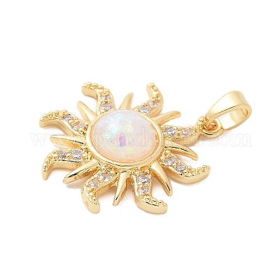 Латунные микро проложить кубического циркония подвески KK-S507-09A-G-1