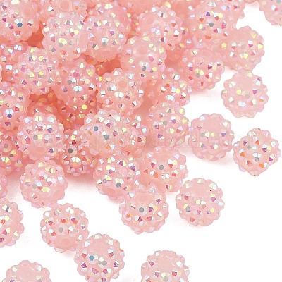 AB-цвет смолы горный хрусталь бисер RESI-S315-10x12-19-1