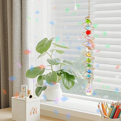 2 шт. стеклянные подвесные украшения HJEW-OC00224-1