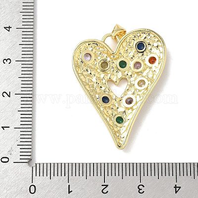 Латунные микро проложить кубического циркония подвески KK-L239-062G-02-1