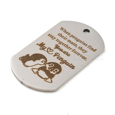 Не тускнеющие подвески ко дню святого валентина из нержавеющей стали 201 STAS-L079-02P-04-1