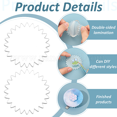 1 комплект прозрачных акриловых пустых значков AJEW-BC0008-07C-1