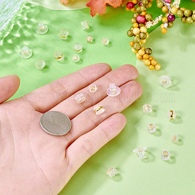 24 шт. 4 стиля латунных ушных гаек FIND-TA0006-59-1